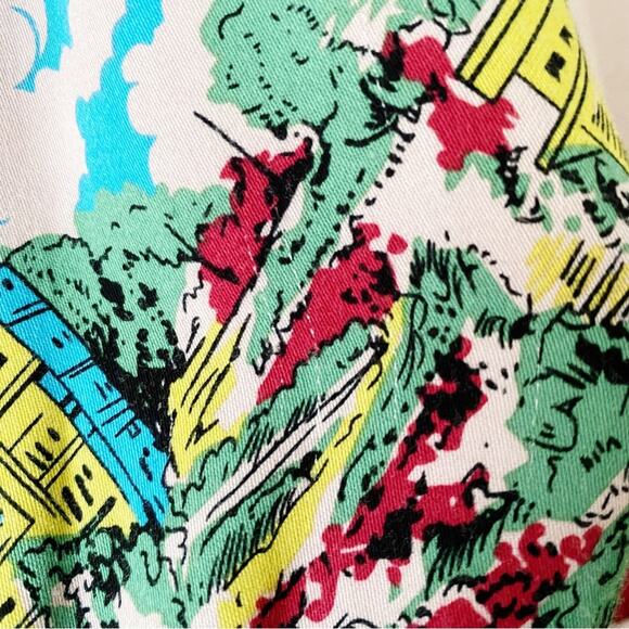 Anthropologie Tiny | Postcard Wrap Tie Tank Top Golden Gate Bridge Pink Small - Picture 6 of 9